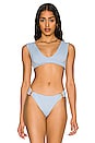 view 1 of 5 TOP BIKINI ABIGAIL in Seine Blue Snake