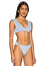 view 2 of 5 TOP BIKINI ABIGAIL in Seine Blue Snake