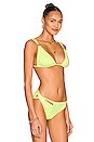 view 2 of 4 TOP BIKINI NIKKI in Key Lime Snake