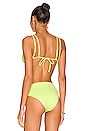 view 3 of 4 TOP BIKINI NIKKI in Key Lime Snake