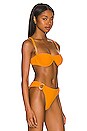 view 2 of 5 Uma Bikini Top in Cara Cara Orange Croc