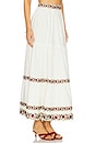 view 2 of 6 Carnation Ruffle Skirt in Ivory & Red