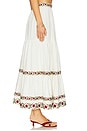 view 3 of 6 Carnation Ruffle Skirt in Ivory & Red