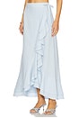 view 3 of 6 Golestan Ruffle Skirt in Blue
