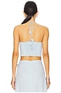 view 3 of 5 Gol Bustier Top in Blue & White
