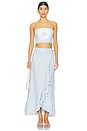 view 4 of 5 Gol Bustier Top in Blue & White
