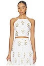 view 1 of 5 Gilda Bustier in Off White & Yellow