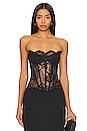 view 1 of 4 Lace Bustier Top in Black