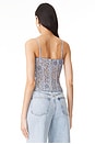 view 3 of 4 Lace Bustier Corset Top in Light Blue
