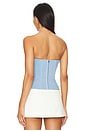 view 3 of 4 Bustier Corset Top in Light Blue