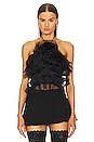 view 1 of 4 Backless Ruffle Top in Black