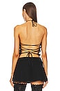 view 3 of 4 Backless Ruffle Top in Black