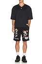 view 3 of 5 Looney Tunes Basketball Short in Black