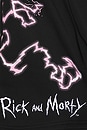 view 5 of 5 Rick And Morty Fleece Shorts in Black