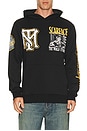 view 1 of 8 Scarface Mpr Varsity Hoodie in Black & Yellow