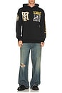 view 7 of 8 Scarface Mpr Varsity Hoodie in Black & Yellow