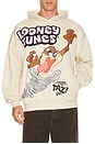 view 1 of 5 Taz Chenile Patch Po Hoodie in Khaki