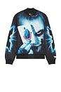 view 6 of 5 Dark Knight Varsity Jacket in Black