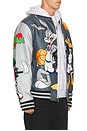 view 2 of 6 Space Jam Varsity Jacket in Grey