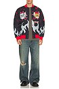 view 4 of 4 Tom & Jerry Varsity Jacket in Black