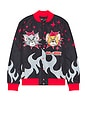 view 5 of 4 Tom & Jerry Varsity Jacket in Black