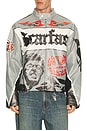 view 1 of 6 Scarface Moto Pu Jacket in Grey