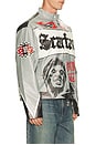 view 2 of 6 Scarface Moto Pu Jacket in Grey