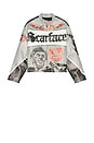 view 7 of 6 Scarface Moto Pu Jacket in Grey