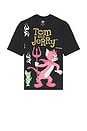 view 5 of 5 Tom And Jerry Devil Tee in Black