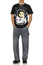view 5 of 5 Lil Wayne Martian Rhinestone Tee in Black