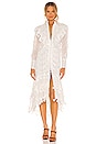 view 1 of 3 ROBE MI-LONGUE in Off White