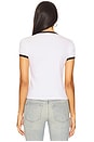 view 3 of 4 Star Baby Tee in Black & White