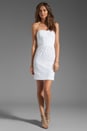view 2 of 6 Eyelet Strapless Dress in White