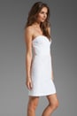 view 3 of 6 Eyelet Strapless Dress in White