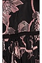 view 4 of 4 Sleeveless Metallic Dress in Black & Camellia