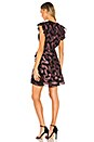 view 3 of 4 Faux Wrap Sleeveless Lurex Jacquard Dress in Black