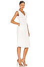 view 2 of 3 Sleeveless Broomstick Pleating Dress in Lyria White