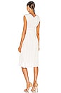 view 3 of 3 Sleeveless Broomstick Pleating Dress in Lyria White