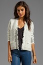 view 1 of 5 Knit Blazer in Heather Grey/Cream in Heather Grey & Cream