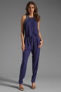 view 2 of 6 RUNWAY Sequin Jumpsuit in Navy