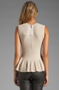 view 2 of 4 Ribbed Peplum in Nude