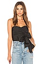 view 1 of 4 Taffeta Bow Top in Black