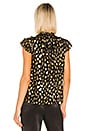 view 3 of 5 Sleeveless Leopard Metallic Top in Black Combo