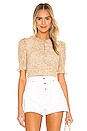 view 2 of 6 Short Sleeve Soleil Floral Top in Soft Lemon Combo