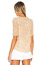 view 4 of 6 Short Sleeve Soleil Floral Top in Soft Lemon Combo