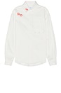 view 1 of 5 Button Front Kisses Shirt in White