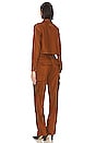 view 3 of 3 Cargo Jumpsuit in Cognac