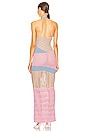 view 3 of 3 Patchwork Knit Midi Dress in Desert Rose Multi