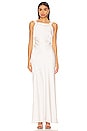 view 1 of 3 Draped Back Maxi Dress in White