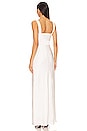 view 3 of 3 Draped Back Maxi Dress in White